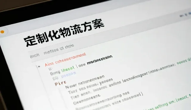 运输效率低,如何通过定制化方案提升实际效果